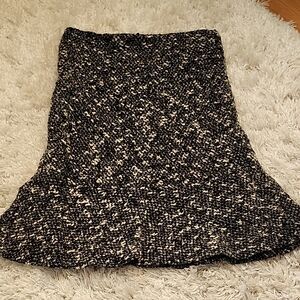 bebe Monochrome Tweed A-Line Skirt Size 00 Sk2